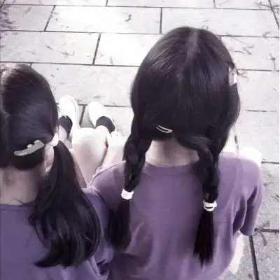 闺蜜头像背影一人一张可爱真人闺蜜两人同框头像