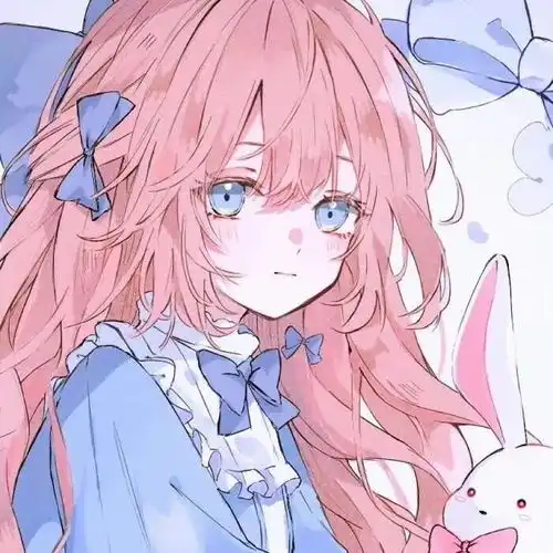 动漫女头谁都拒绝不了的粉色系软妹头像