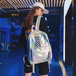 衣阁领袖ins超火书包女韩版原宿高中初学生双肩包2018新款潮街拍镭射背包