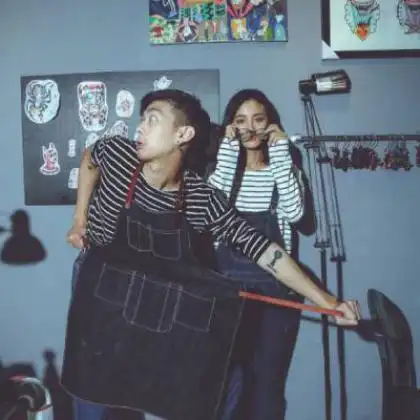 低调幸福微信情侣头像一对两张,唯美清新系12张