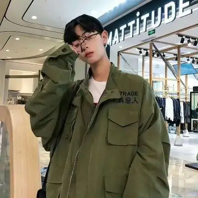 韩国帅气男生手遮脸系列头像