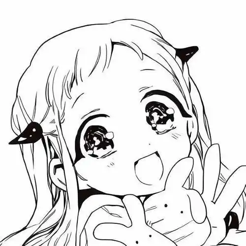 动漫头像敲多男女生黑白漫画风头像,爱不释手吖