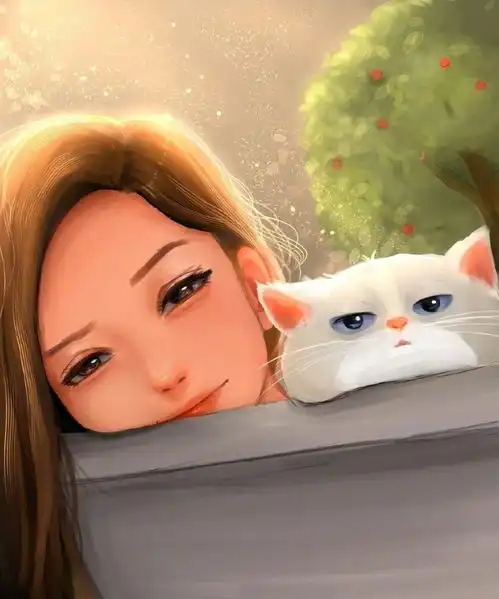 插画女生头像隔忘川,依稀醉梦轮回转,执笔绘朱颜