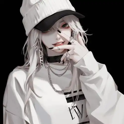 黑色系女生头像分享