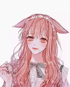 卡通卖萌情侣头像女生动