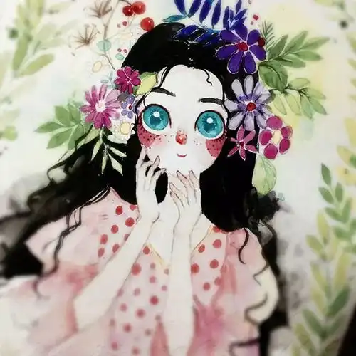 拿这组水彩手绘图当壁纸吧,日本插画师最得意的作品