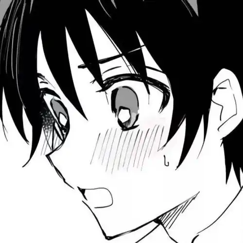 白色系头像卡通黑白