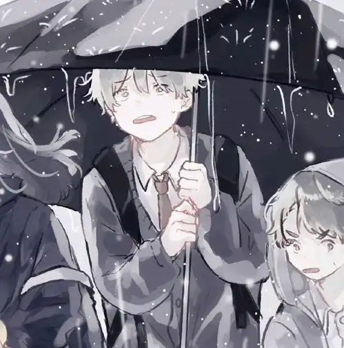 阴影女生头像系头像动漫