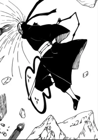 飘扬的系带四战带土面具黑白漫画