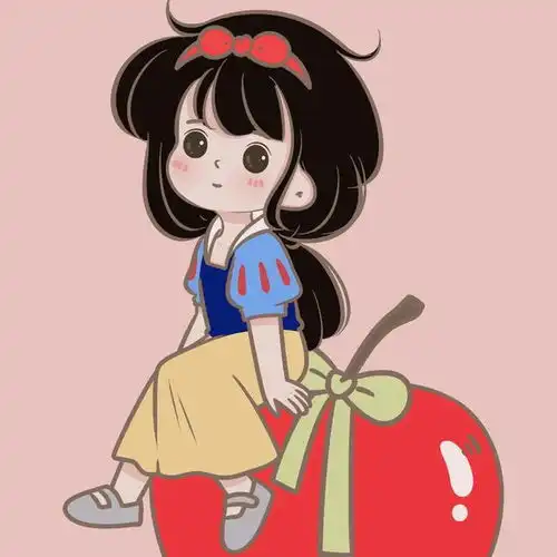 戴围巾的女生头像卡通公
