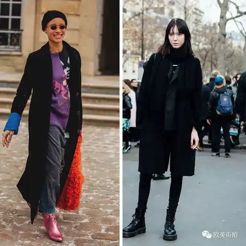 谁说黑色黑色大衣沉闷那是因为你不会搭