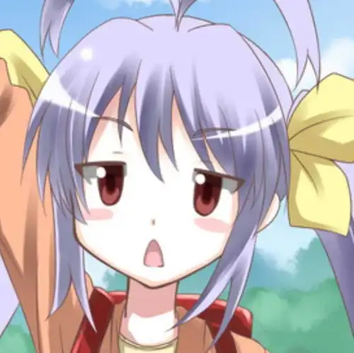 动漫美图欣赏紫色系列女生头像,呆萌可爱的二次元美少女