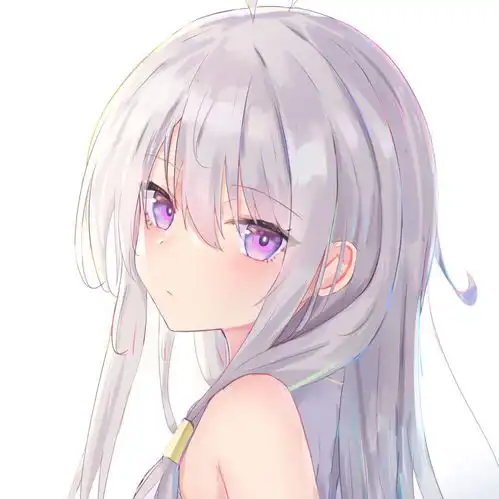 白发女生动漫头像可爱