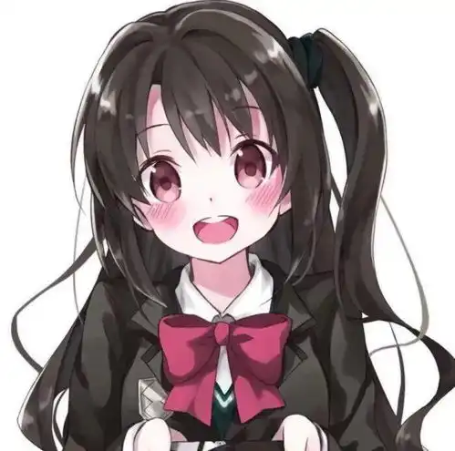 头像动漫黑色系好看女头