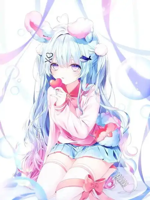 洁白如雪二次元少女94