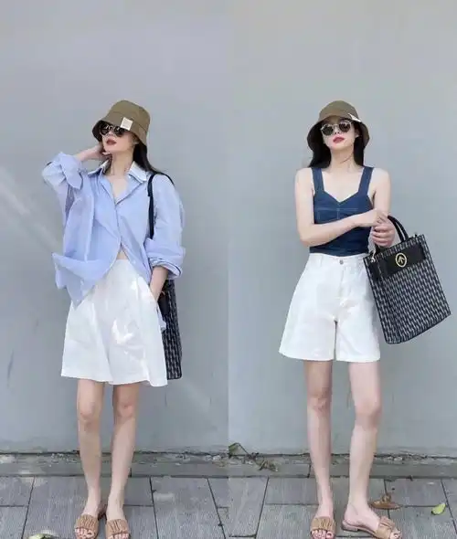 肩宽腰粗的女生夏季穿衣难跟着时尚博主这样搭,时髦清爽又显瘦