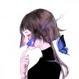 背影或侧影动漫女头高冷图片