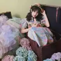 粉红系头像真人粉色系