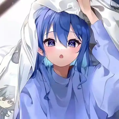 蓝色系动漫头像梦幻的色彩,始终在保持浪漫