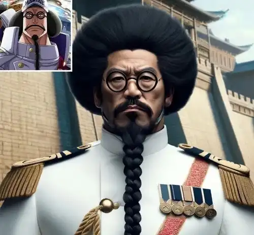 网友用ai制作海贼王真人形象,赤犬霸气十足,绿牛比动漫还帅