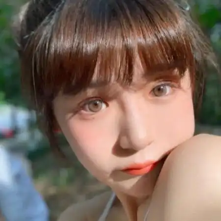 唯美漂亮一个人森系甜美真人闺蜜女头