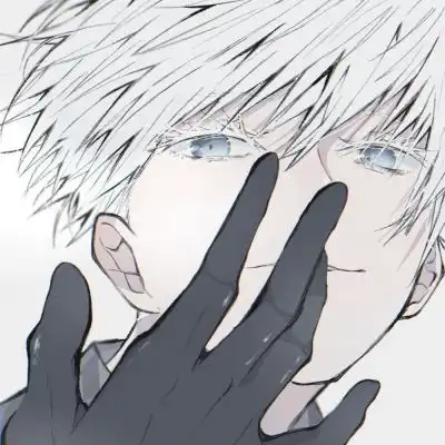 动漫男性头像框手绘