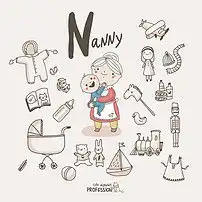 婴儿保姆妈妈卡通素材图片ai模板下载0.53mb儿童大全人物形象