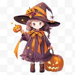 手绘卡通橙色衣服女孩图片手绘卡通橙色衣服女孩图片素材免费下载千库网