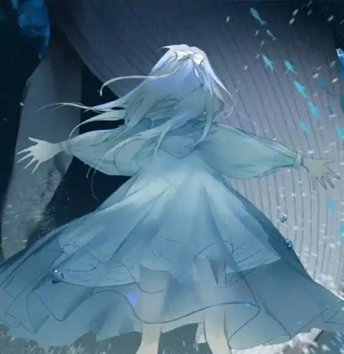 女头动漫头像蓝色系女生