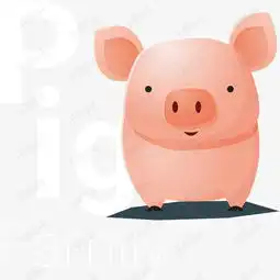卡通动物小猪矢量素材图片免费下载高清psd千库网图片编号8280960