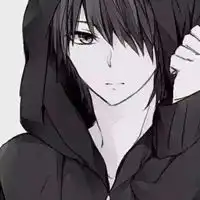 黑色动漫头像男黑色系列动漫男生头像