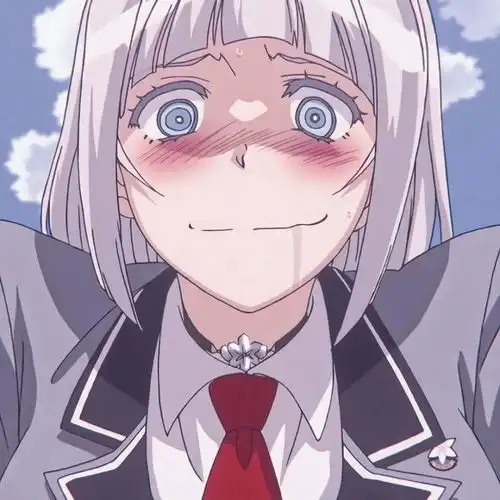 没有黄段子的无聊世界安娜锦之宫,自剪头像,白发病娇学姐