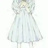 三人闺蜜头像手绘蓝色系