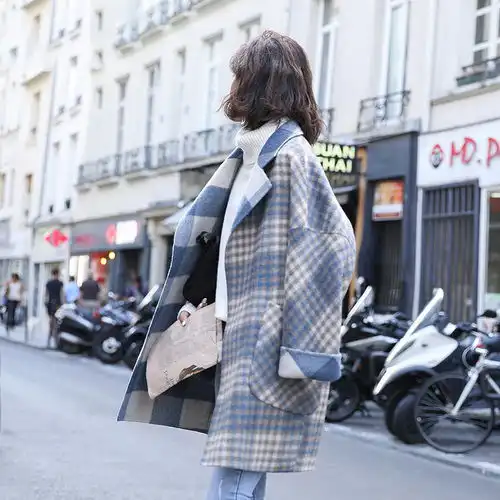 时尚毛呢外套,个性随意自然,上身优雅有气质