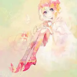 一组萌系天然呆的插画作品