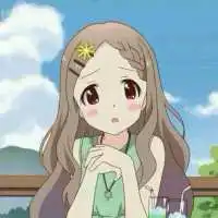 一个棕色头发的动漫女孩,名字里好像有个白字