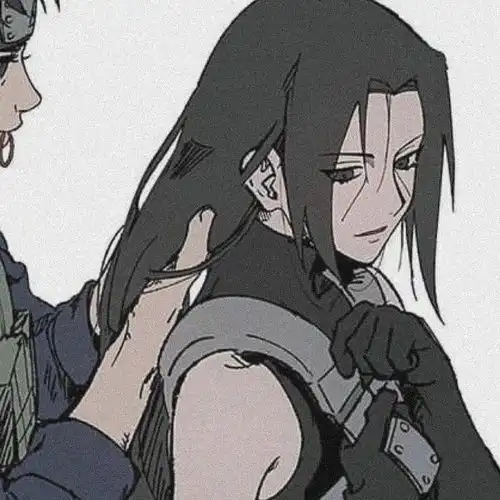 动漫头像火影忍者宇智波鼬和止水头像,更像是情侣