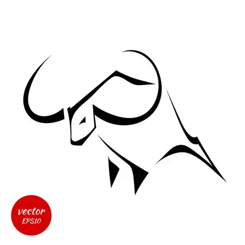 牛角卡通图片简笔画