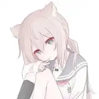 猫耳动漫头像女白色系萌的猫耳女生动漫头像