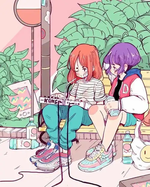 个性甜酷少女,插画师crisalys作品欣赏