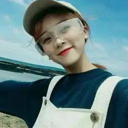 韩国蓝色系女生头像女孩