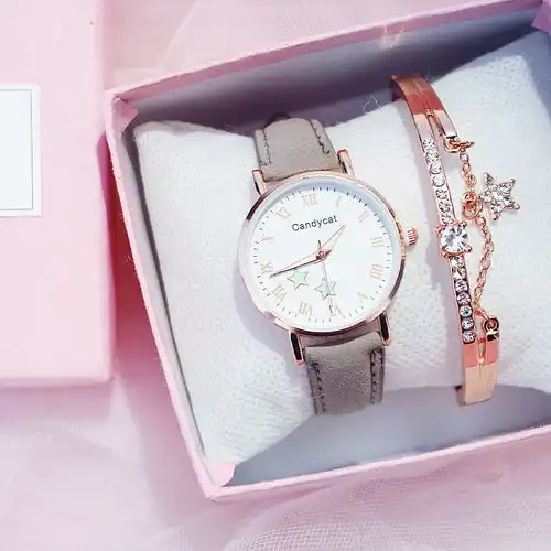 ins超火的少女夜光闺蜜手表女学生韩版简约防水潮流复古电子手表