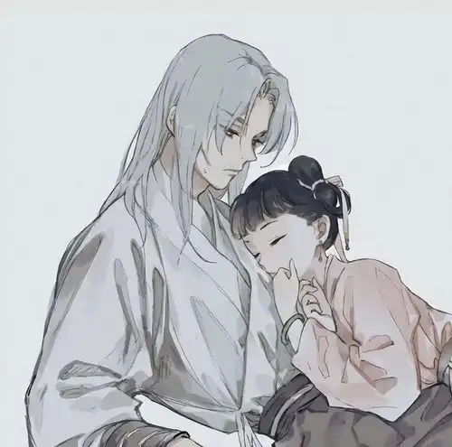 情头宠溺系古风动漫情侣头像2