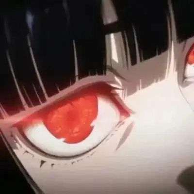 伤感系女头像二次元血瞳