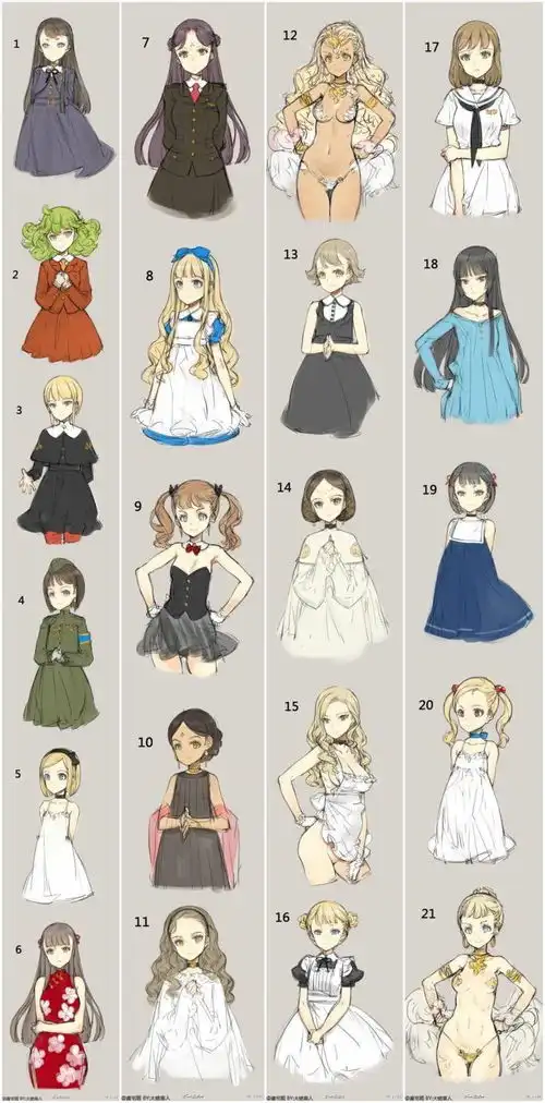 画妹纸不造给她穿啥衣服看完这篇干货就再也不愁啦