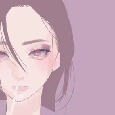 高冷韩国插画女生头像系