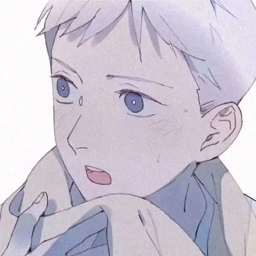 白发蓝瞳动漫男头