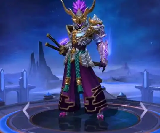 王者荣耀宫本新皮紫金龙秒杀白龙吟雅典娜暗黑系皮肤超帅