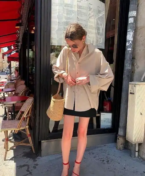 ins法国博主solenelara的法式穿搭慵懒精致的巴黎女孩风格
