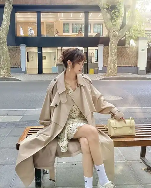 大衣连衣裙,风衣连衣裙,不费力也能搭出高级感